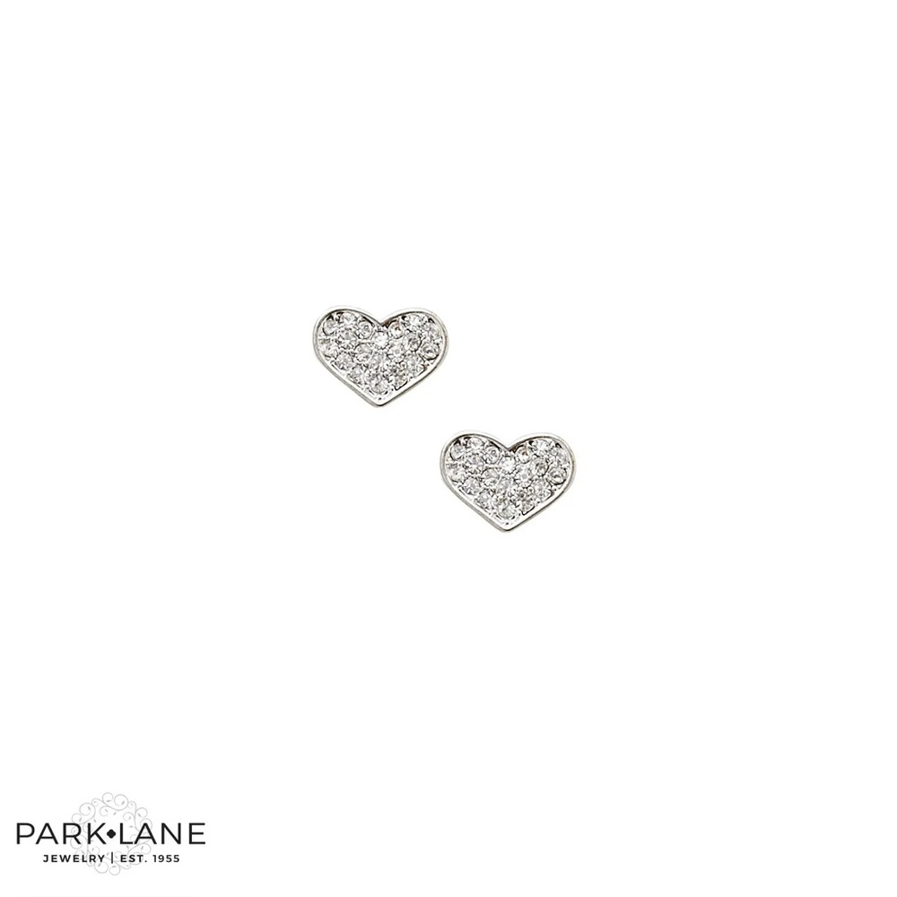 Park Lane “DAINTY” Silver Heart Stud Earrings